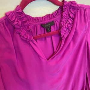 Long sleeve pink Jcrew top